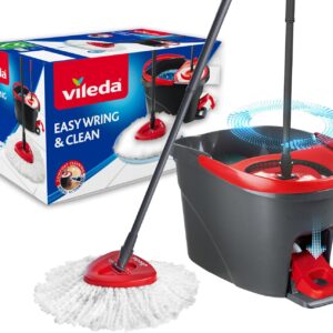 Vileda Easy Wring & Clean spin mop & bucket set with foot pedal