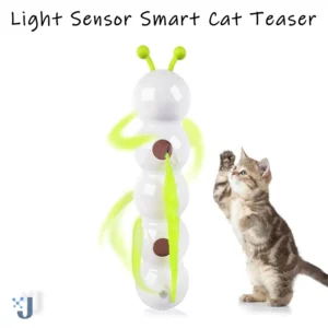 Interactive Cat Toy Intelligent Motion Activated Wack A Worm Post Toy With Tail Automatic Emerging from The Hole Teasing Cat Toy