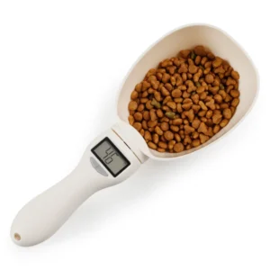 800g/01g pet food spoon Scale Electronic Measuring Tool 250ml for cat Dog Feeding Bowl Digital Precise Detachable scooper | Trust World