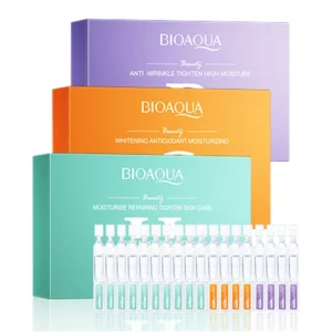30pcs/box BIOAQUA Retinol Vitamin C Hyaluronic Acid Serum for Face Moisturizing Firming Hydrating Facial Essence Face Skin Care