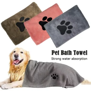 35*75cm/50*100cm Microfiber Pet Bath Towel Embroidered Super Soft Absorbent Cat for Dogs Grooming Supplies | Microfiber Dog Towels for Drying Dogs, Super Absorbent and Soft Pet Grooming Towel, 40 Inch X 23.6 Inch, Perfect Dog Shower & Bath Supplies for Large, Medium or Small Dogs | Trust World