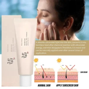 Korean Rice Probiotics SPF50+ Sunscreen Skin Whitening Cream Solar Blocker Anti UV Sunblock Facial Mild Moisturizer Serum