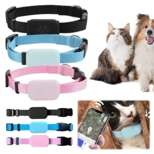 Pet GPS Tracker with Adjustable Collar Cat Locator Smart Pet Locator for Dogs & Cats