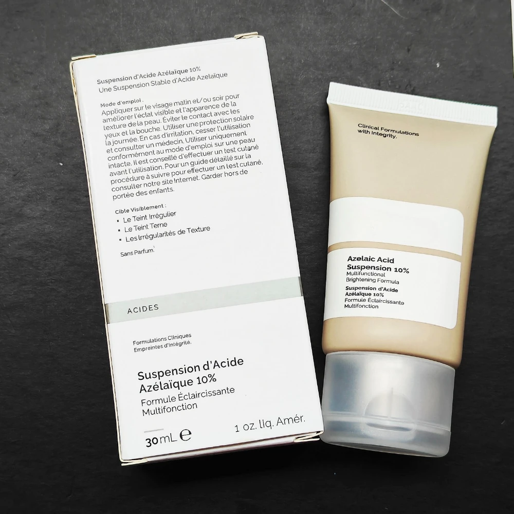 1/2/3/5pcs New Soft Tube Azelaic Acid Suspension 10% Face Makeup Peeling Solution Ordinary Repair Face Serum Skin Care 30ml